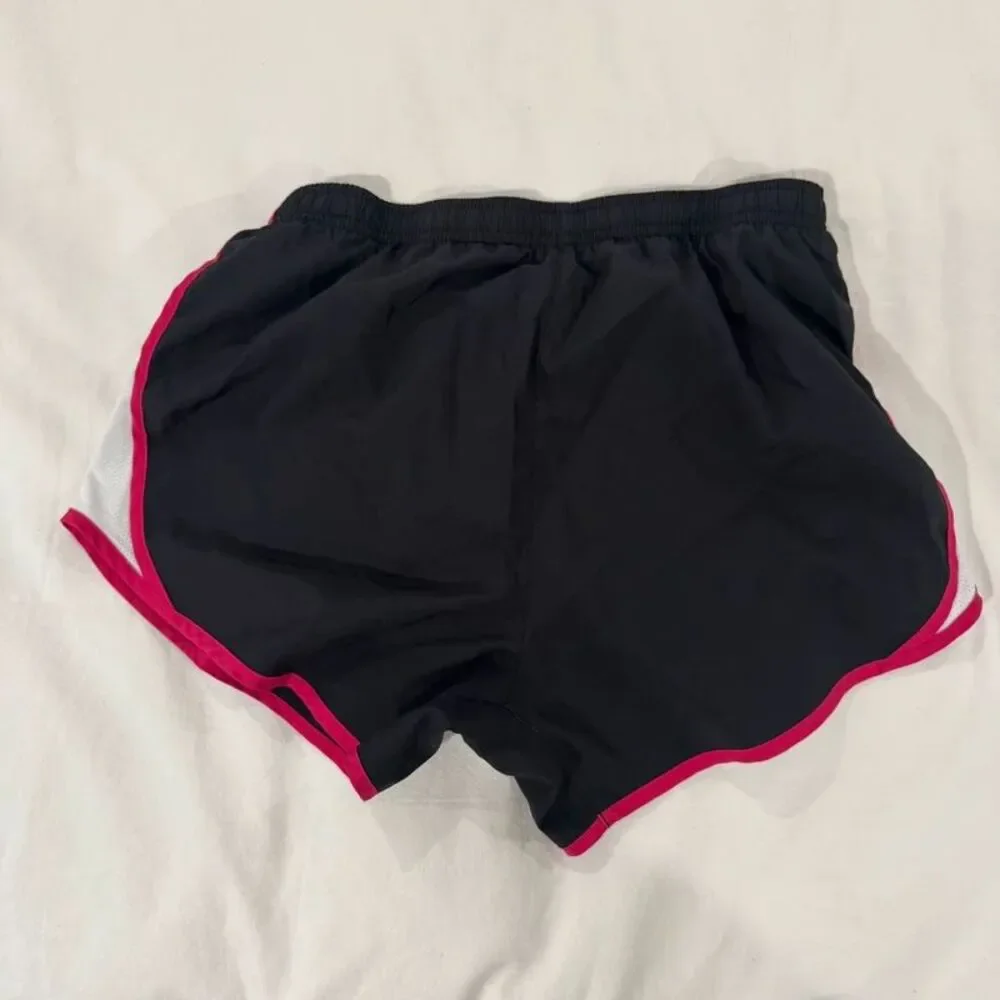 Nike Dri Fit Tempo Running Shorts size small Black Pink White